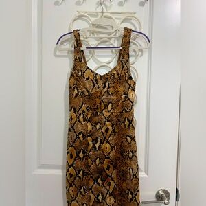 Zara Animal Print Mini Dress y2k party 💛